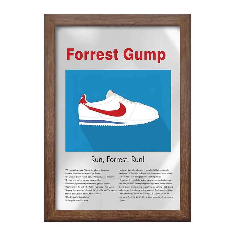 تابلو خندالو طرح فارست گامپ (Forrest Gump) کد F13823