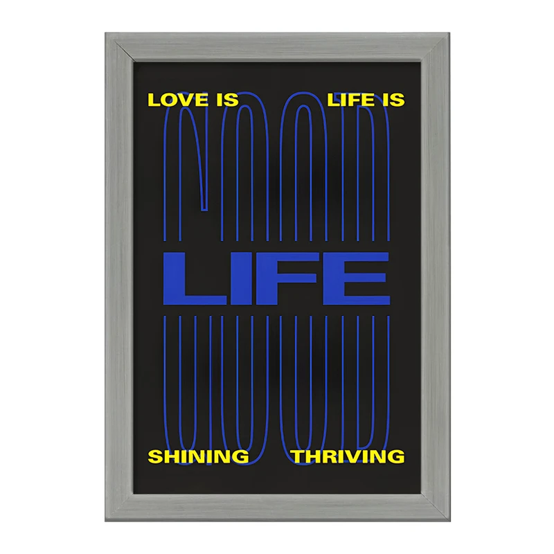 تابلو خندالو طرح Life کد F6390
