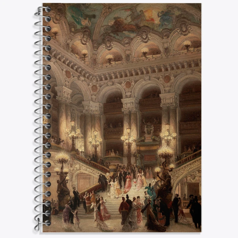 دفتر نت موسیقی 50 برگ خندالو طرح نقاشی پلکان اپرا اثر لویی بیرود کد F12298