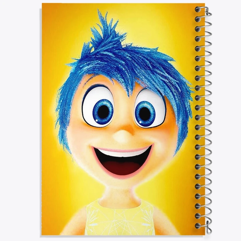 دفتر طراحی 50 برگ خندالو طرح شخصیت شادی انیمیشن اینساید اوت Inside Out  کد 3560