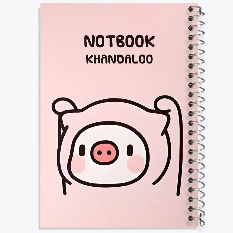 دفتر مشق 100 برگ خندالو طرح خوک بامزه کد N7175