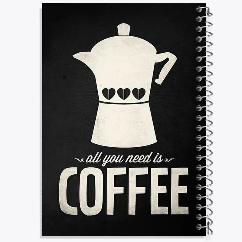 دفتر طراحی 50 برگ خندالو طرح قهوه Coffee  کد 21992