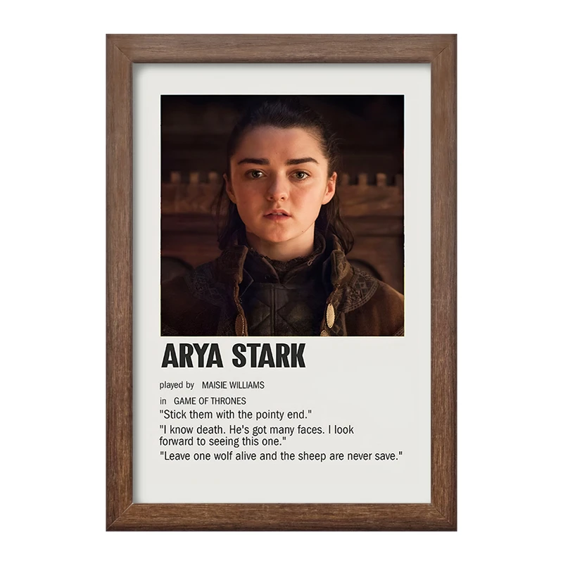 تابلو خندالو طرح آریا استارک (Arya Stark) کد F13410