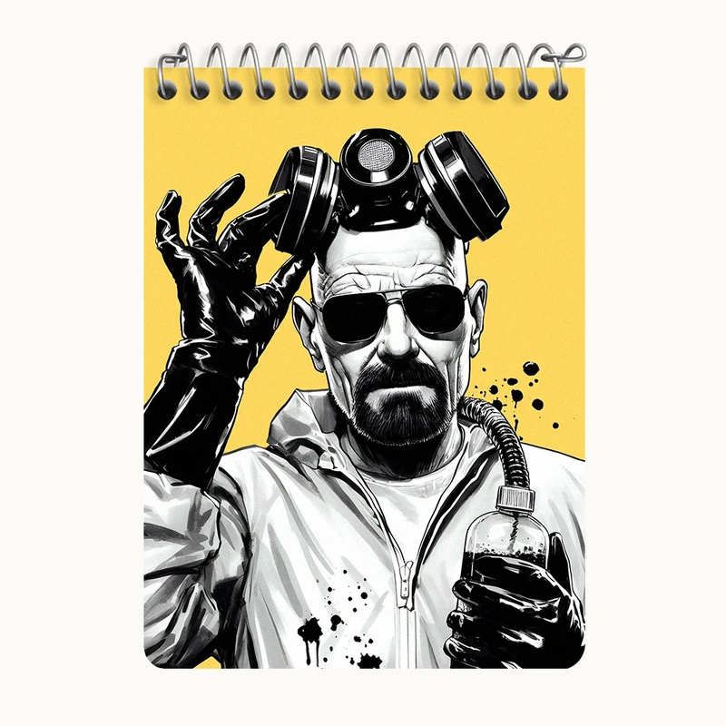 دفتر یادداشت 50 برگ خندالو طرح بریکینگ بد (Breaking Bad) کد N4972