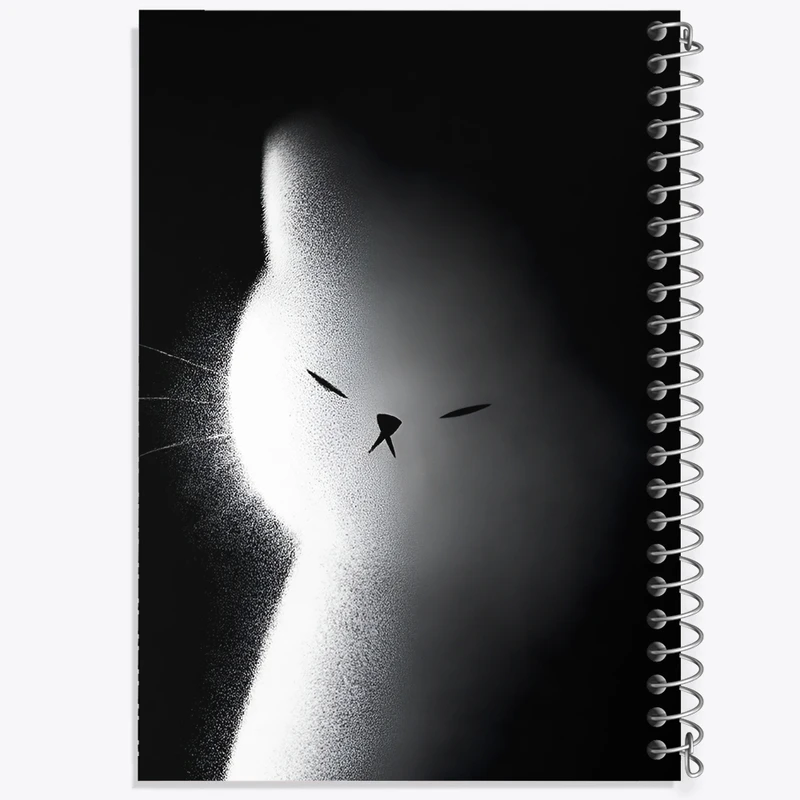 دفتر لیست خرید 50 برگ خندالو طرح گربه در سایه کد N6259