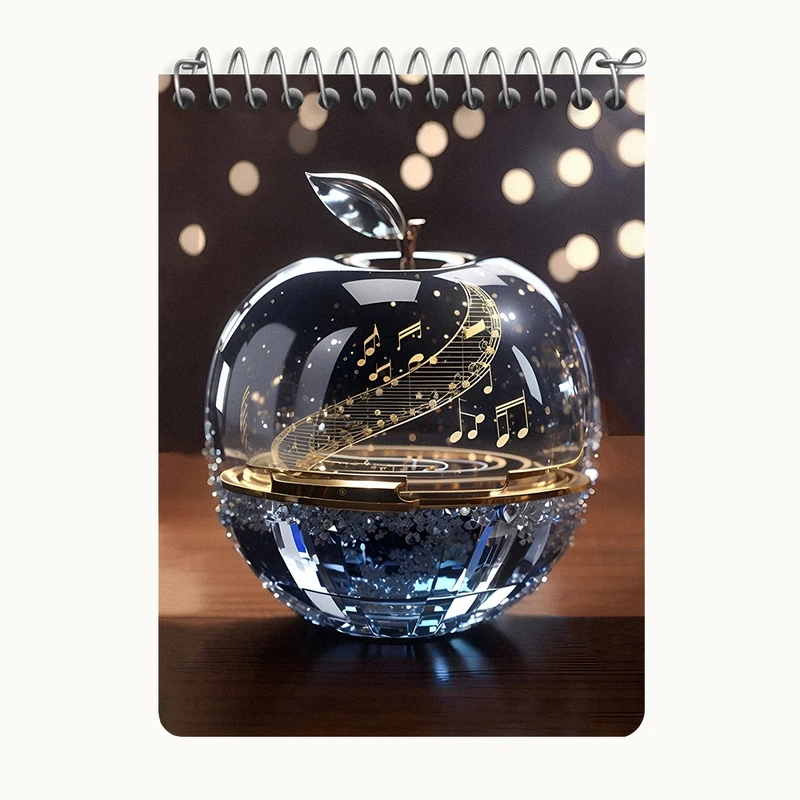 دفتر یادداشت 50 برگ خندالو طرح نت موسیقی کد N8094