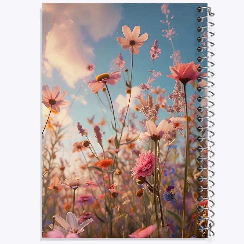 دفتر طراحی 50 برگ خندالو طرح گل گلی کد N2991