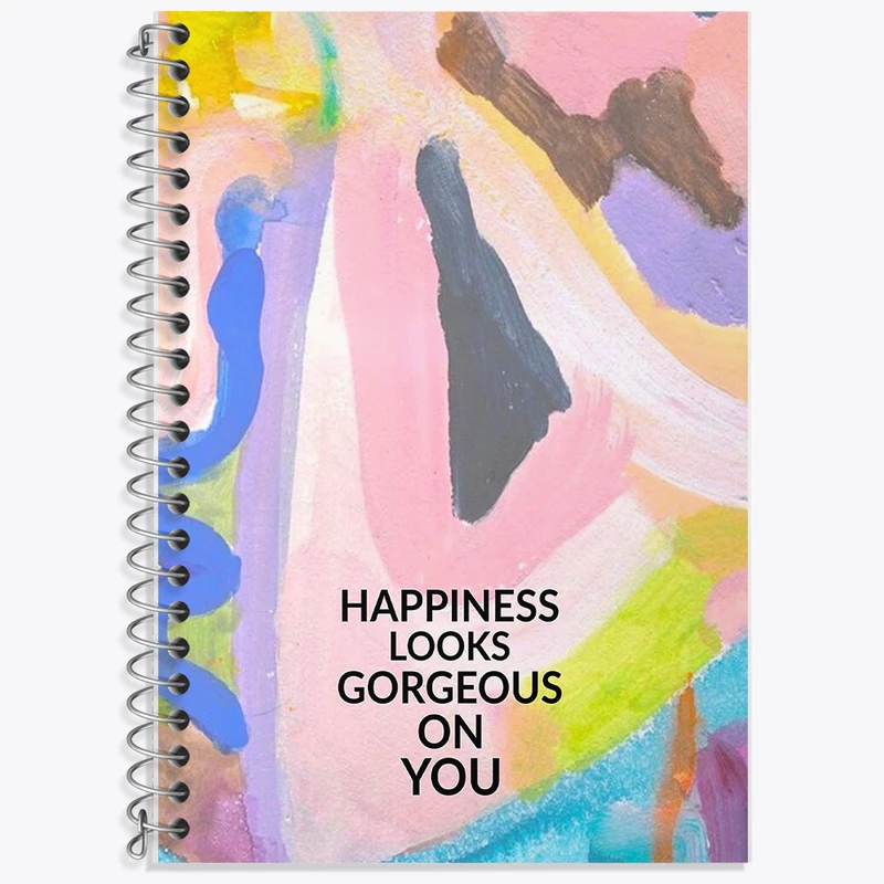 دفتر نت موسیقی 50 برگ خندالو طرح Happiness Looks Gorgeous On You کد F11542