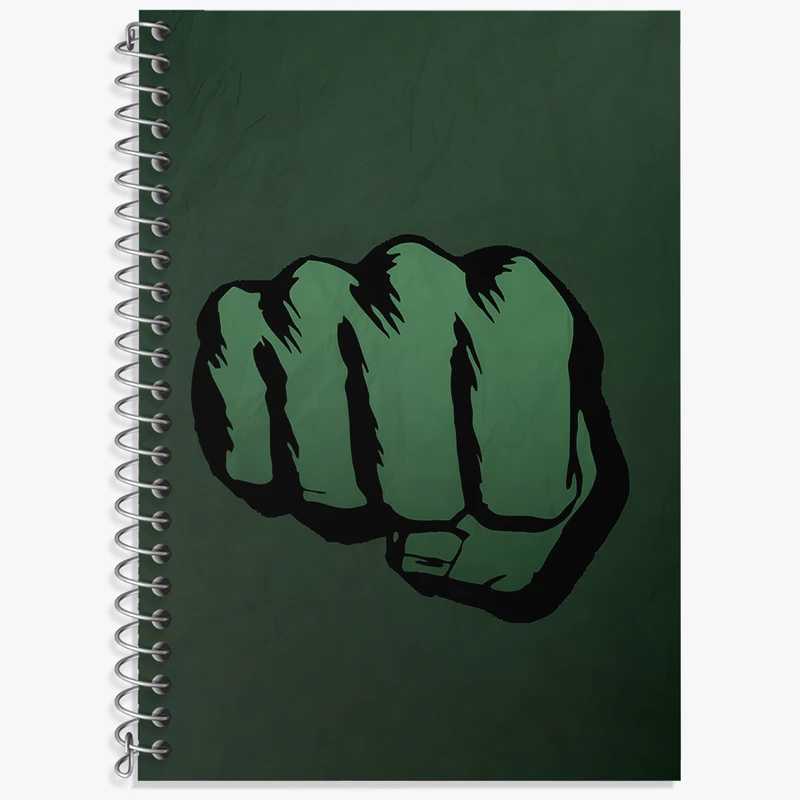 دفتر زبان دوخط 50 برگ خندالو طرح هالک کد F3962