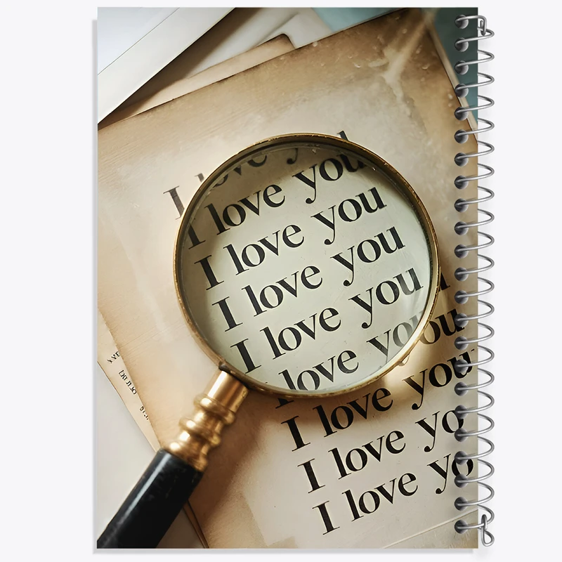 دفتر مشق 50 برگ خندالو طرح I Love You کد F9450