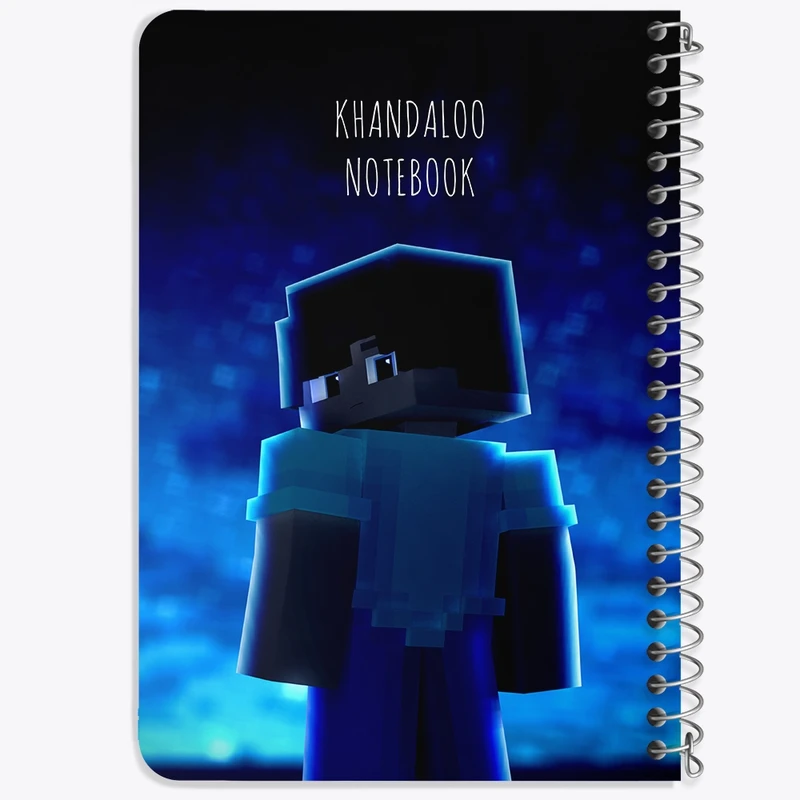 دفتر یادداشت 50 برگ خندالو طرح بازی ماینکرافت (Minecraft) کد N8750