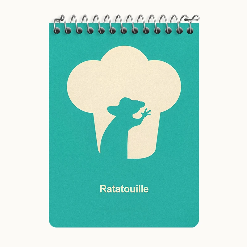 دفتر یادداشت 50 برگ خندالو طرح موش سرآشپز (Ratatouille) کد N8553
