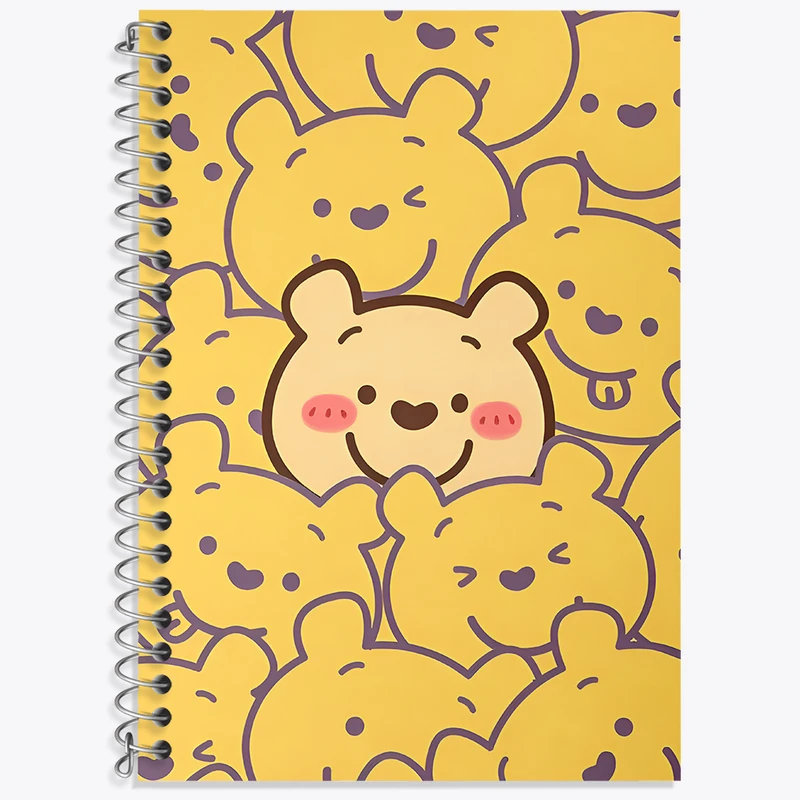 دفتر زبان دوخط 50 برگ خندالو طرح خرس پو کد N7116