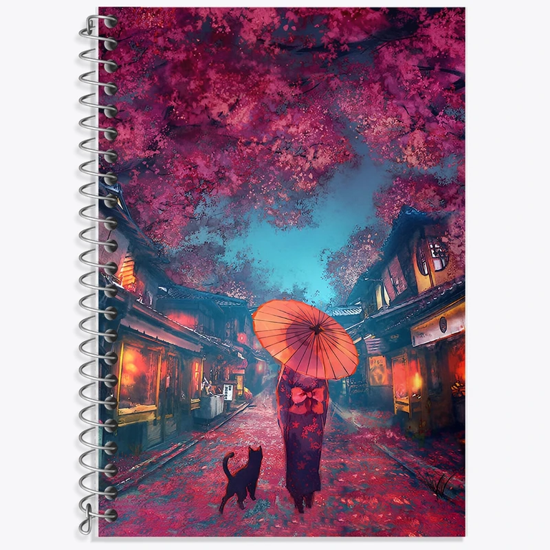 دفتر لغت 50 برگ خندالو طرح دختر زاپنی کد F9328