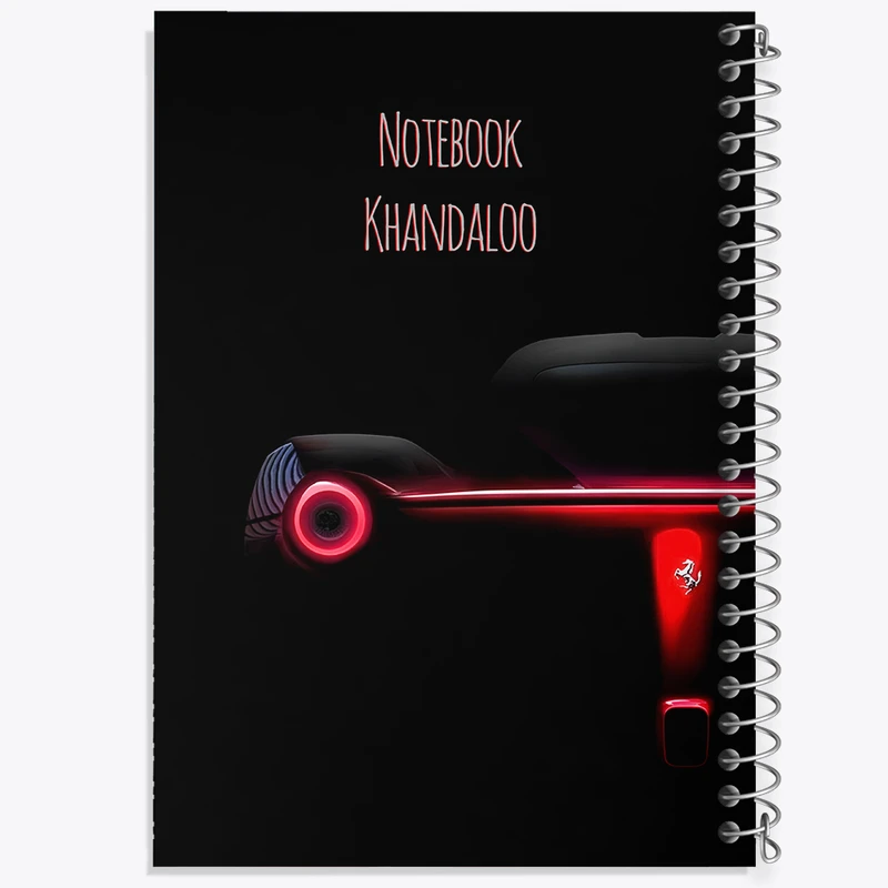 دفتر مشق 100 برگ خندالو طرح فراری (Ferrari F70) کد N7518