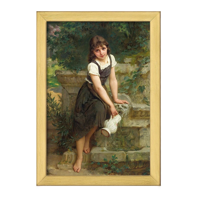 تابلو خندالو طرح نقاشی فواره اثر امیل مونیر کد F12343