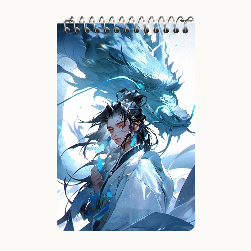 دفتر یادداشت 50 برگ خندالو طرح پسر و اژدها کد F3418