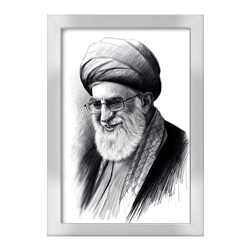 تابلو خندالو طرح حضرت آیت الله خامنه ای کد 2574