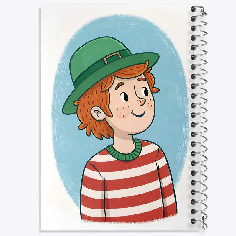 دفتر شطرنجی 50 برگ خندالو طرح پسر بامزه کد N6847