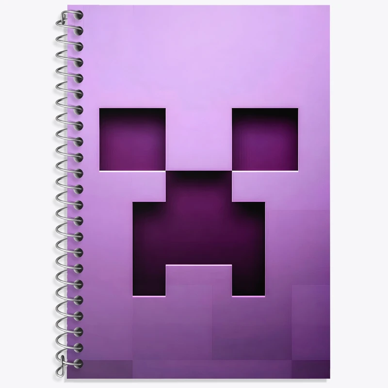 دفتر لغت 50 برگ خندالو طرح ماینکرافت (Minecraft) کد F3501