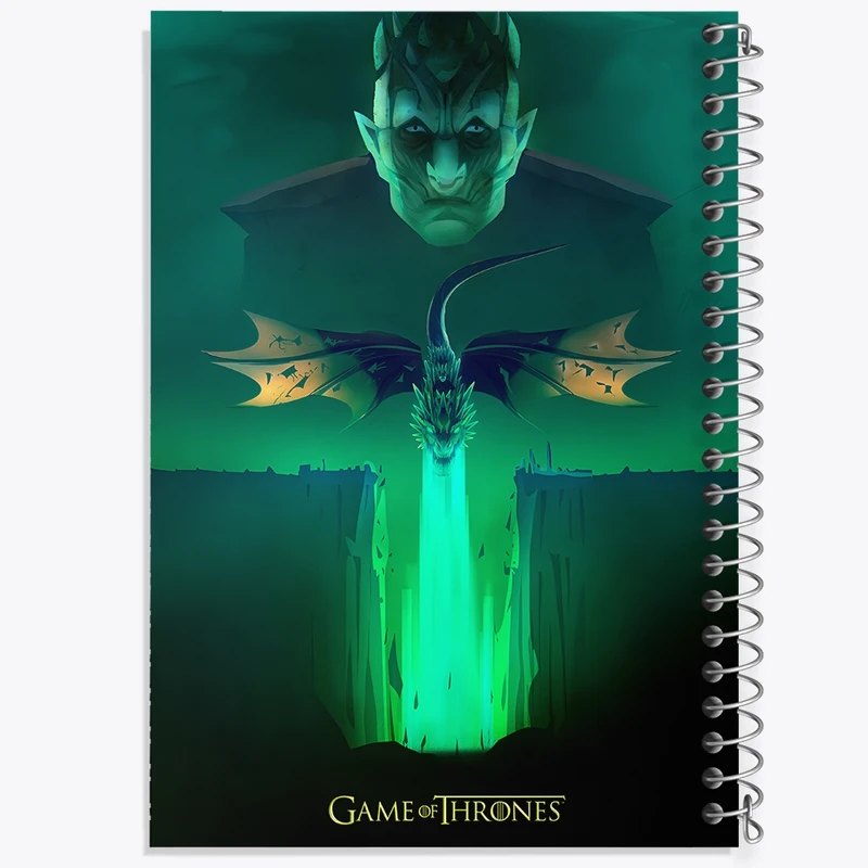 دفتر ژورنال نویسی 50 برگ خندالو مدل نقطه ای طرح بازی تاج و تخت (Game Of Thrones) کد F10154