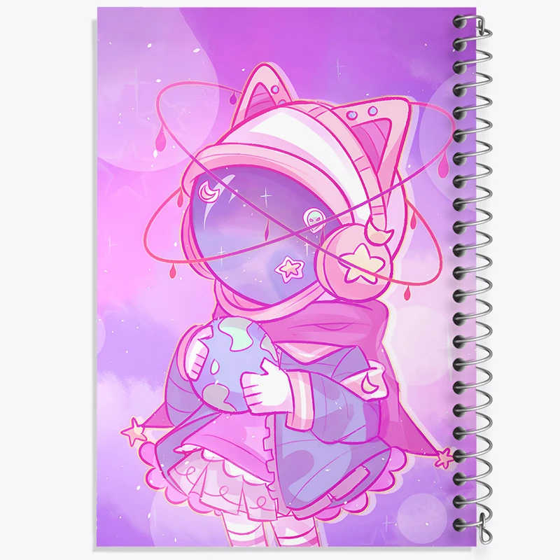 دفتر نقاشی 50 برگ خندالو طرح دختر فضایی کد N8160