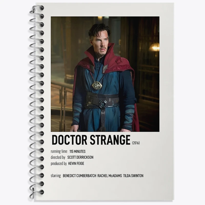 دفتر زبان 50 برگ خندالو مدل سه خط طرح دکتر استرنج (Doctor Strange) کد F13135