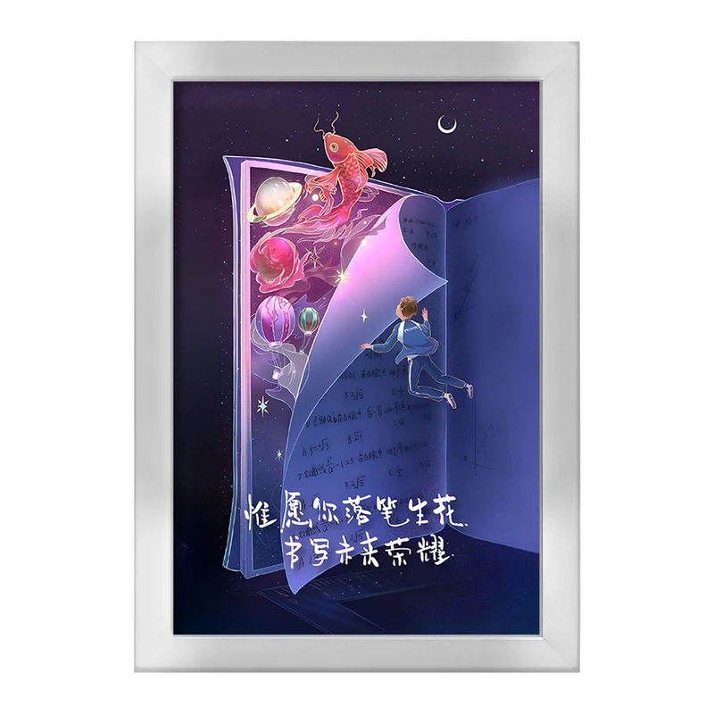 تابلو خندالو طرح دنیای کتاب ها کد F11064