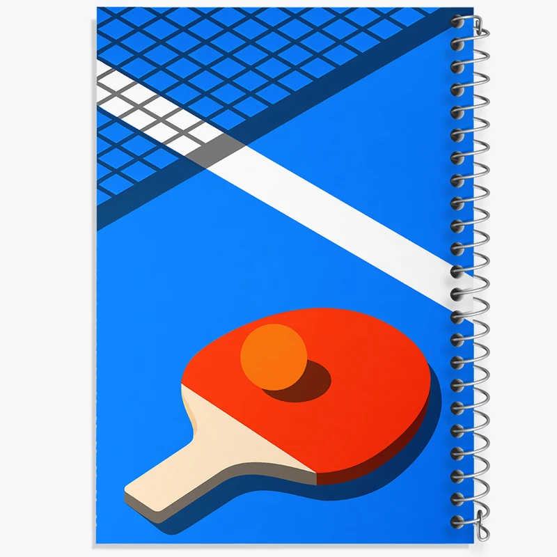 دفتر مشق 100 برگ خندالو طرح پینگ پنگ (ping pong) کد F12002