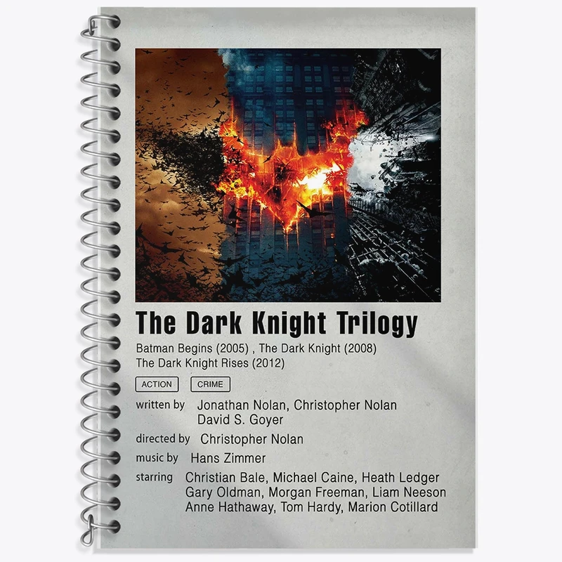 دفتر لغت 50 برگ خندالو طرح شوالیه تاریکی (The Dark Knight Trilogy) کد F11308