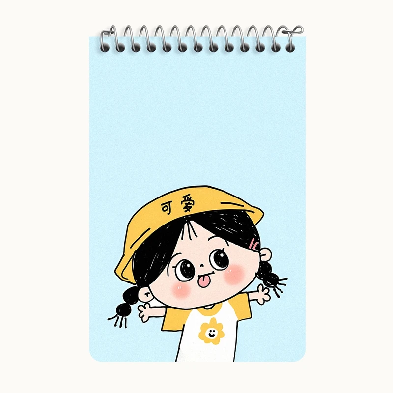 دفتر یادداشت 50 برگ خندالو طرح دخترانه کیوت کد F5820