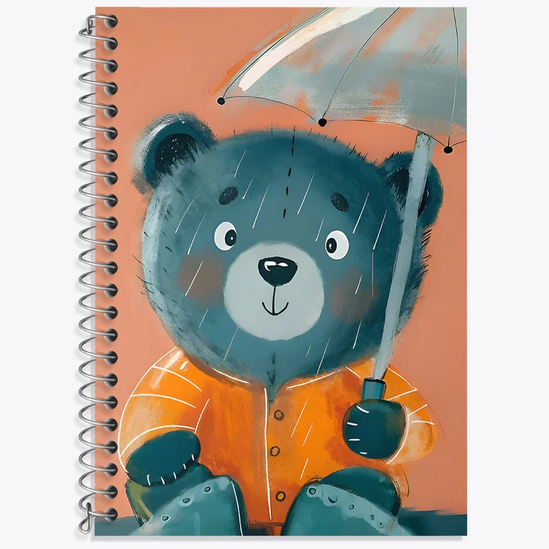 دفتر نت موسیقی 50 برگ خندالو طرح خرس بامزه کد N6639