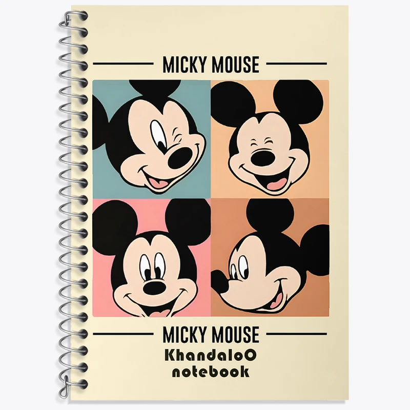 دفتر نت موسیقی 50 برگ خندالو طرح میکی موس (Mickey mouse) کد N9463