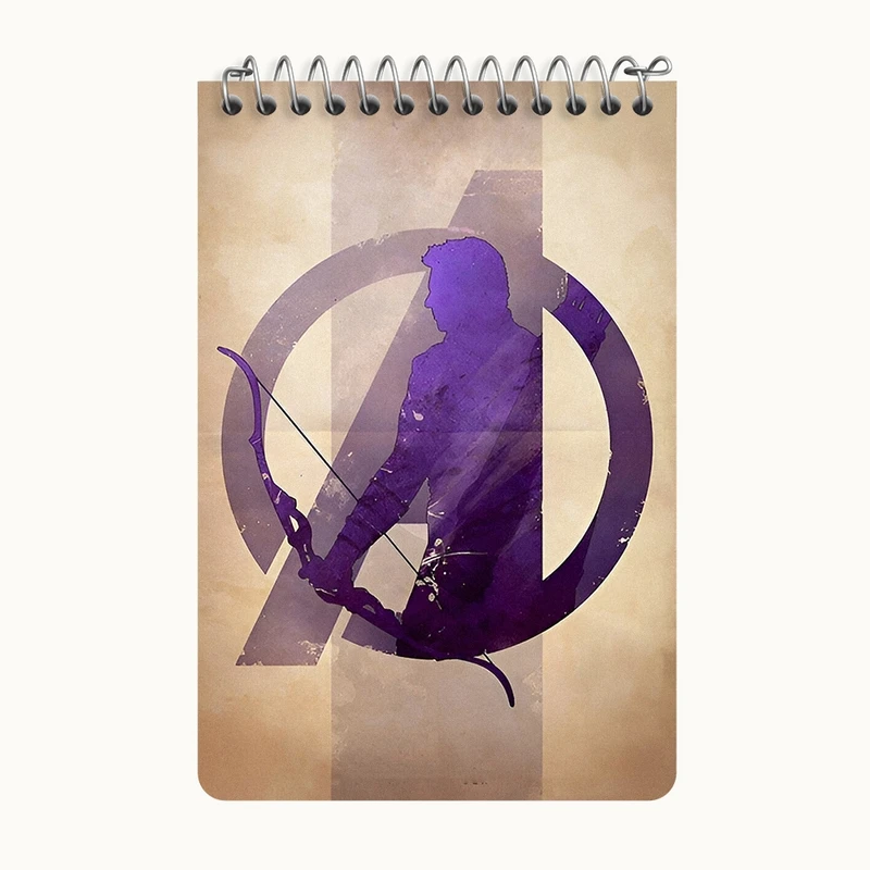 دفتر یادداشت 50 برگ خندالو طرح کلینت بارتون مارول (Marvel) کد F7464