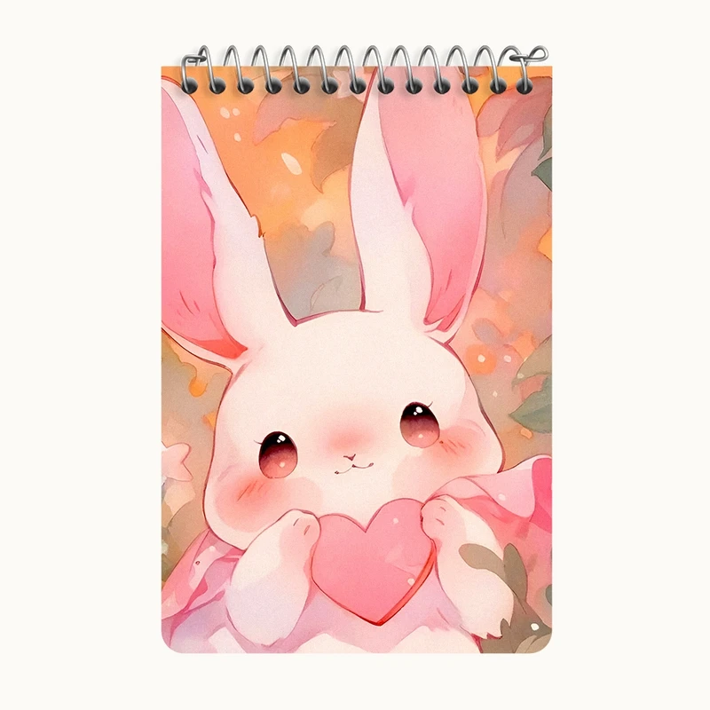 دفتر یادداشت 50 برگ خندالو طرح خرگوش کیوت کد F6037