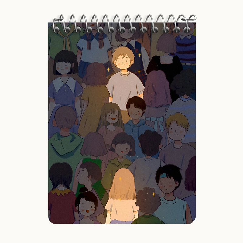 دفتر یادداشت 50 برگ خندالو طرح عاشقانه (Lovely) کد N9130