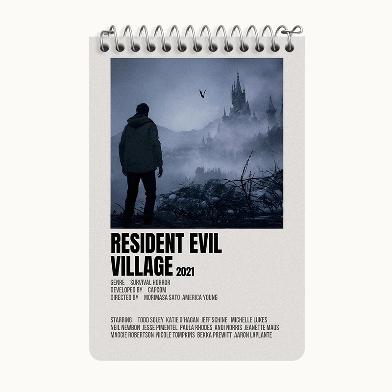 دفتر یادداشت 50 برگ خندالو طرح رزیدنت ایول (Resident Evil) کد F13457