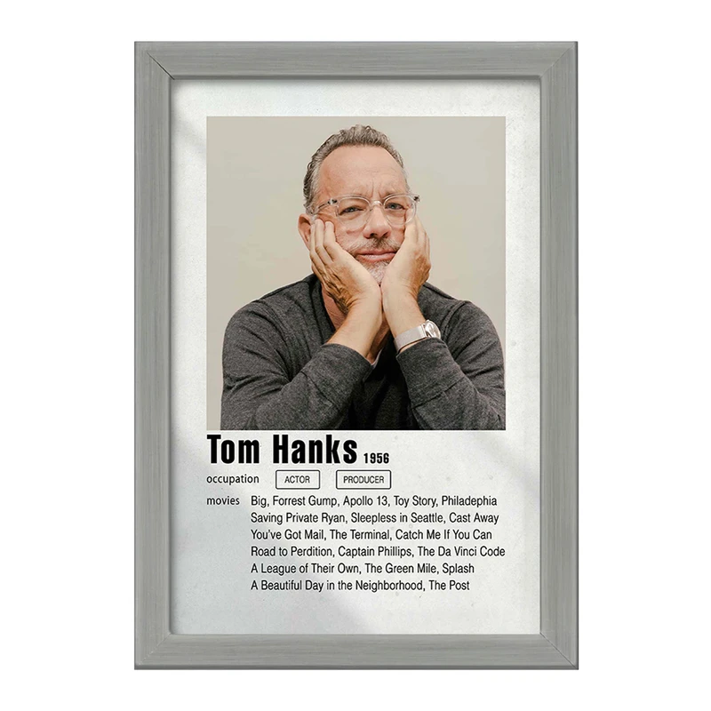 تابلو خندالو طرح تام هنکس (Tom Hanks) کد F11203