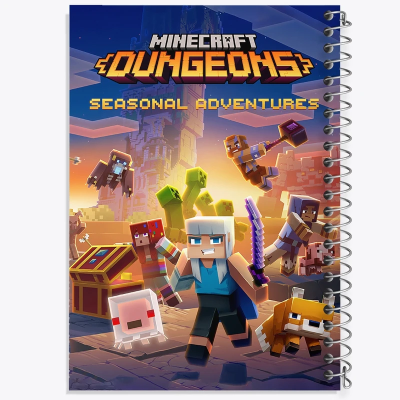 دفتر طراحی 50 برگ خندالو طرح بازی ماینکرافت Minecraft  کد 23281