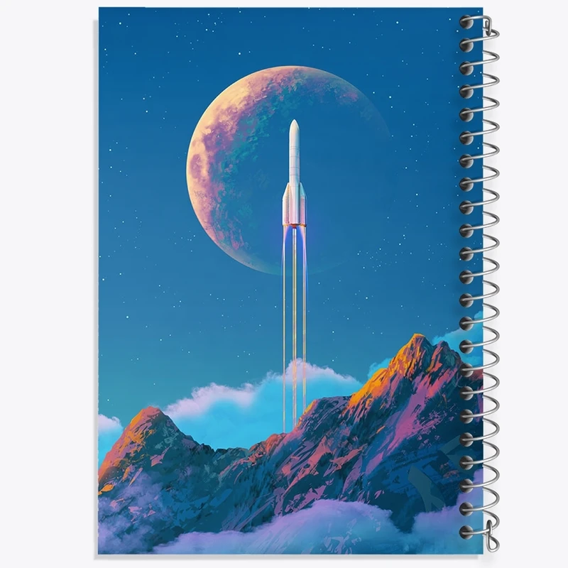 دفتر طراحی 50 برگ خندالو طرح فضاپیما کد F1077