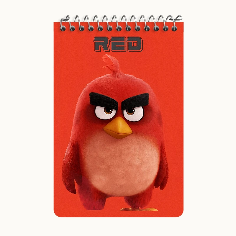 دفتر یادداشت 50 برگ خندالو طرح پرندگان خشمگین کد F10061