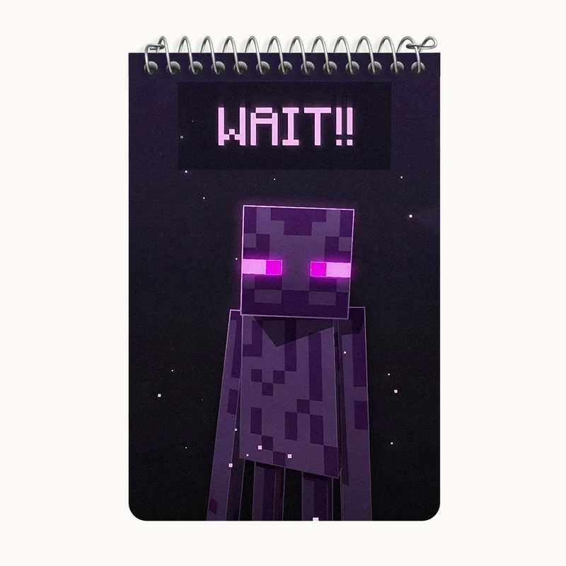 دفتر یادداشت 50 برگ خندالو طرح ماینکرافت (Minecraft) کد F13629