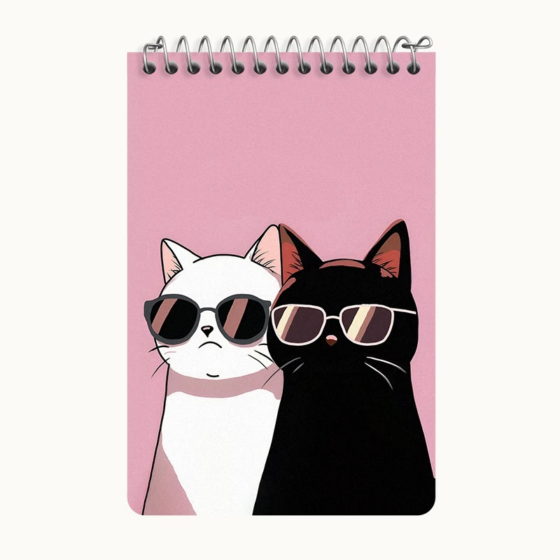 دفتر یادداشت 50 برگ خندالو طرح گربه های بامزه کد F4253