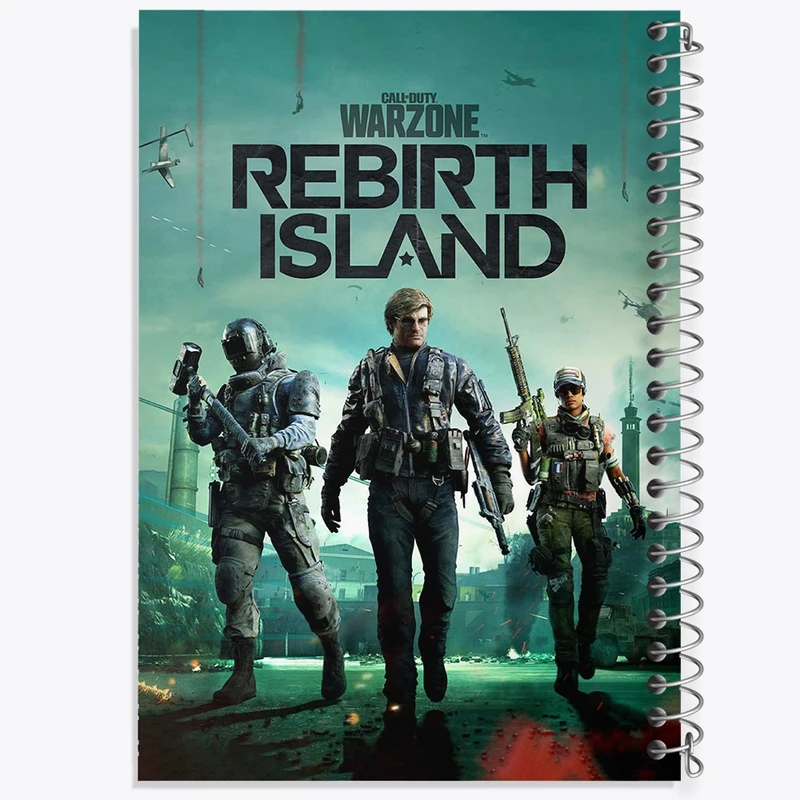 دفتر طراحی 50 برگ خندالو طرح بازی کال آف دیوتی مدرن وارفر وارزون گوست کد 26122