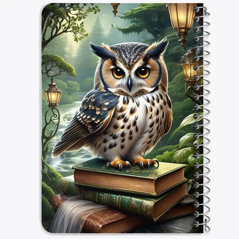 دفتر یادداشت 50 برگ خندالو طرح جغد دانا کد F6763