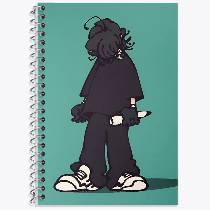 دفتر زبان 50 برگ خندالو مدل سه خط طرح خواننده کد F10126