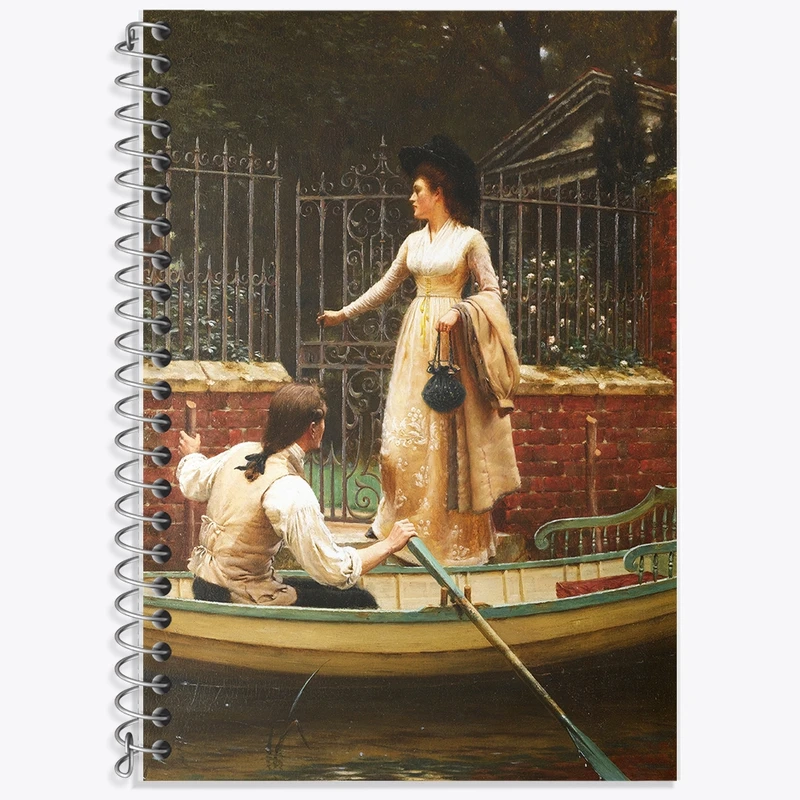 دفتر لغت 50 برگ خندالو طرح نقاشی فرار اثر ادموند بلر لیتون کد F12470