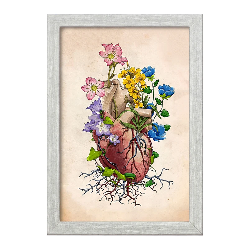 تابلو خندالو طرح آناتومی قلب (Heart Anatomy) کد F13974