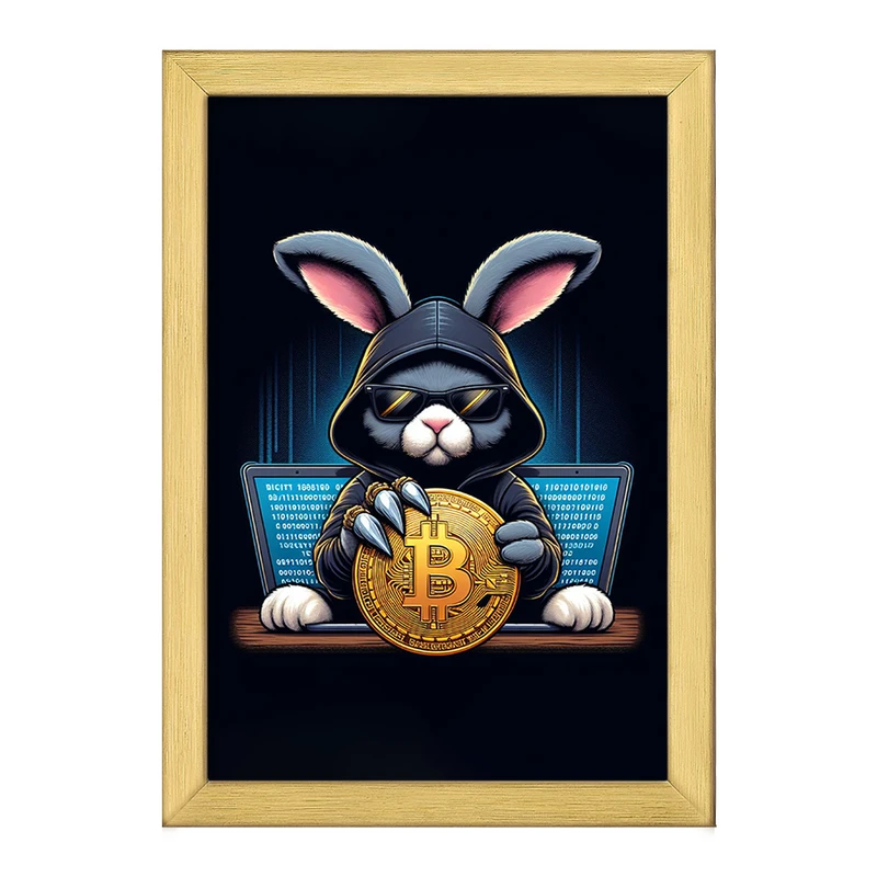 تابلو خندالو طرح بیت کوین (Bitcoin) کد F1643