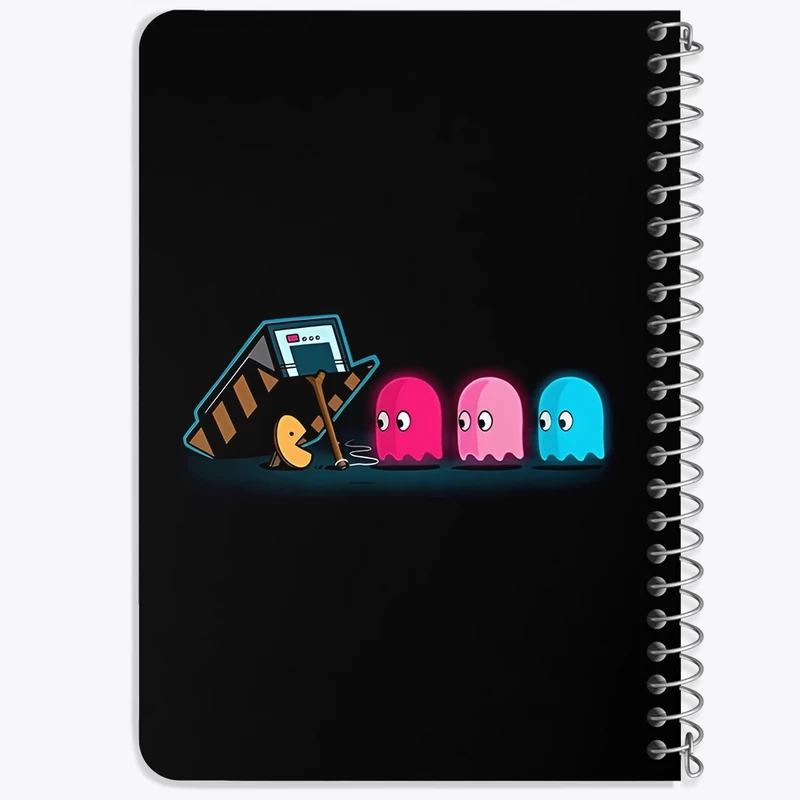 دفتر یادداشت 50 برگ خندالو طرح پکمن (PAC-MAN) کد F3981